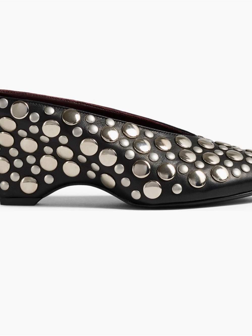 Khaite Cloak Mules Studded Black 7.5 - Picture 3 of 7